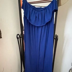 Torrid blue tube top maxi